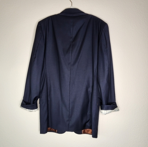 CARAVELLI Italy Navy Blazer 44XL - Picture 6 of 6
